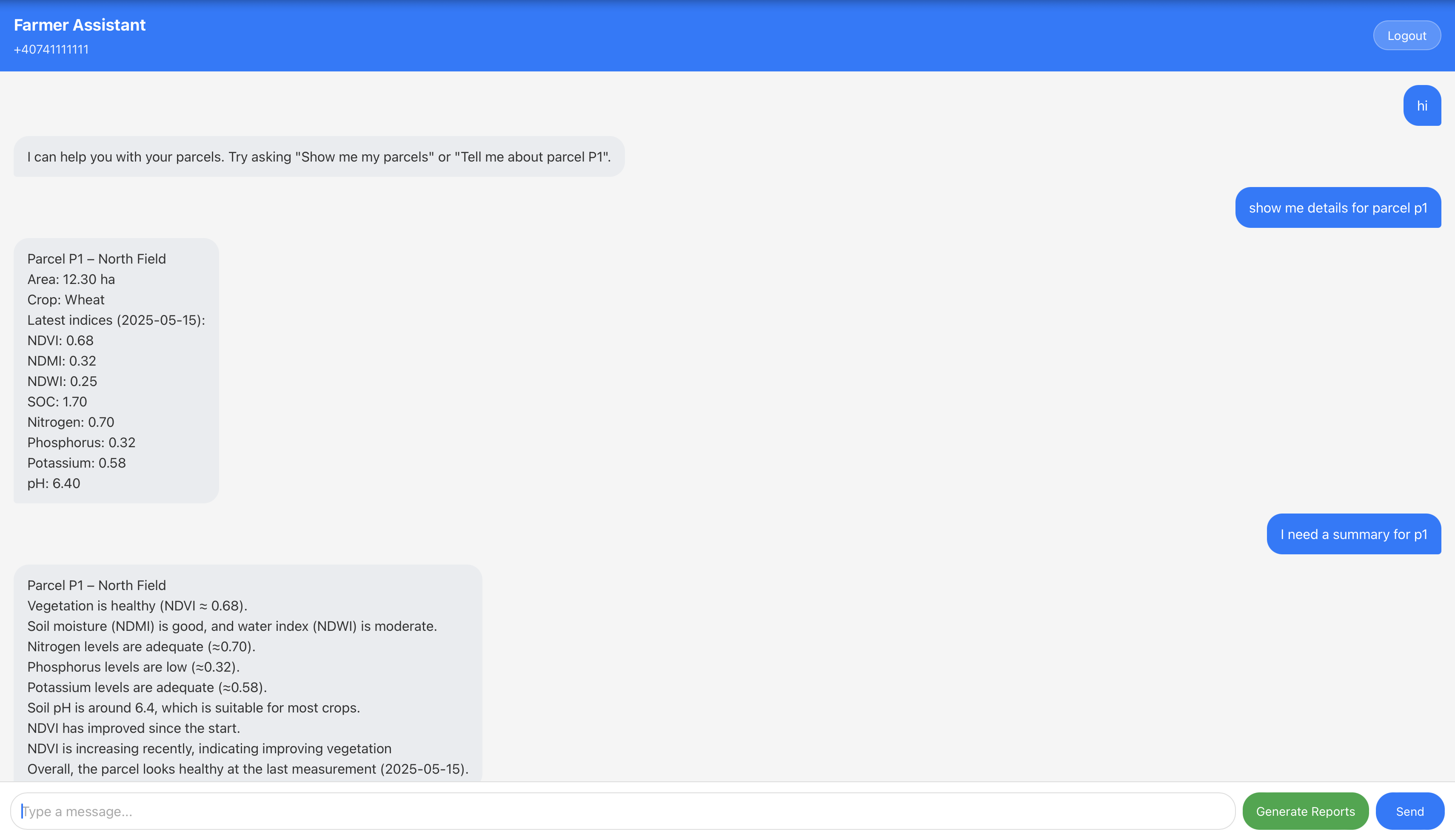 Farmer Parcel Assistant - Project preview