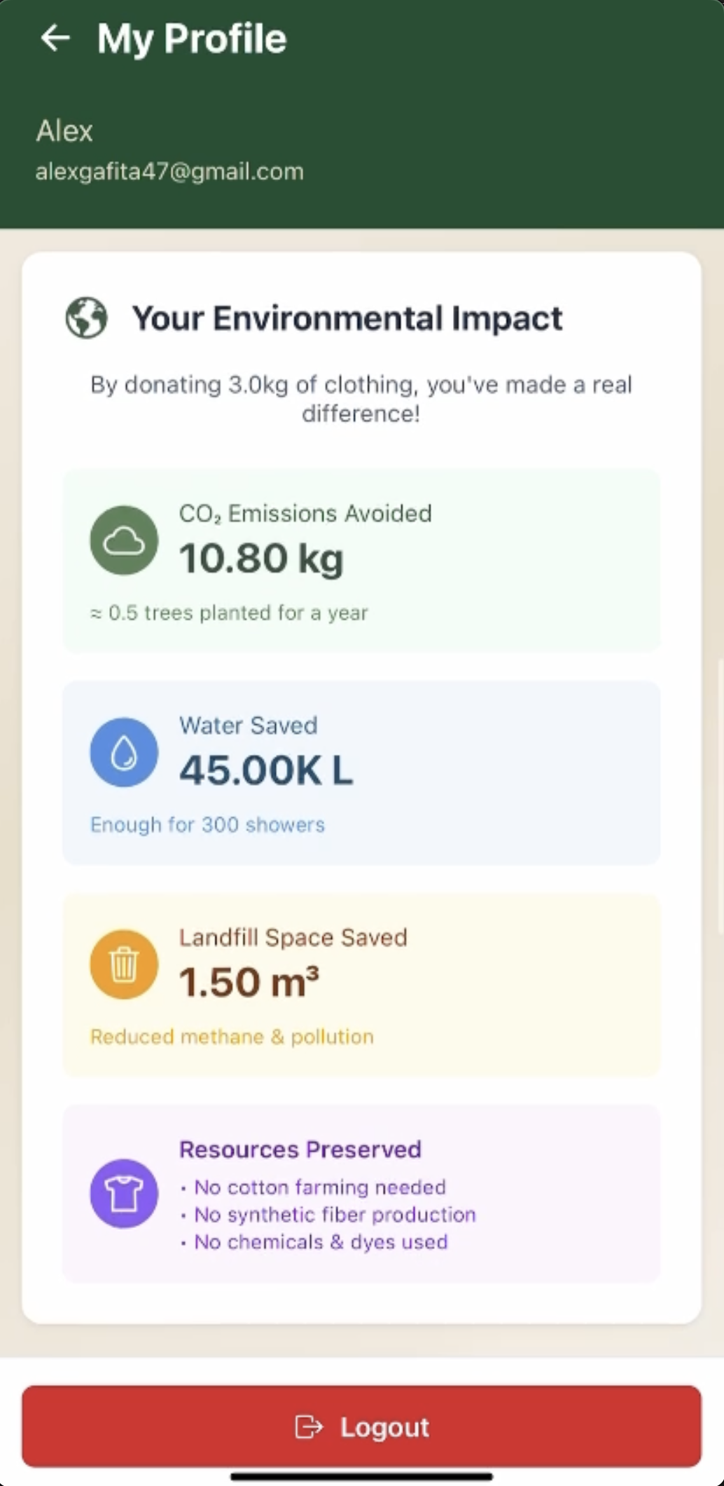 Eco Rewards - Project preview